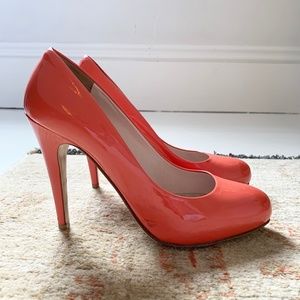 MIU MIU Pink Patent Leather Heels Sz 7.5